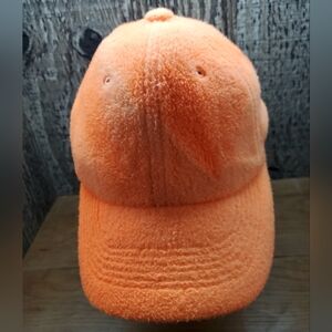 Due North Fleece Blaze Orange Fold Down Ear Flap Hunting Fitted Hat Size M/L